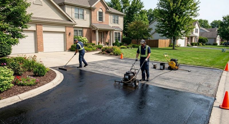 Blacktop Driveway Sealing in Denver, CO